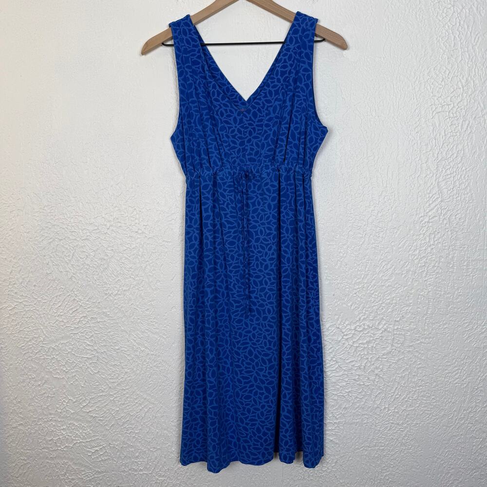 Fresh Produce Blue Sleeveless V-Neck Dress Size Medium